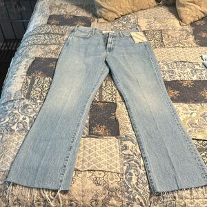Mother Hustler Ankle Fray Jeans